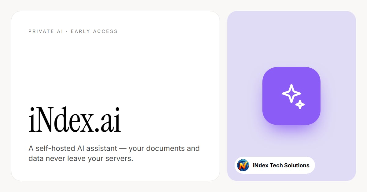 iNdex.ai product preview